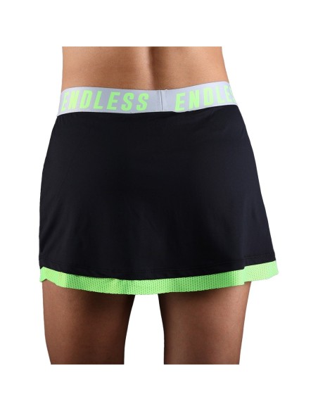 Falda Endless Iconic 40205 Black Green | Ofertas de pádel